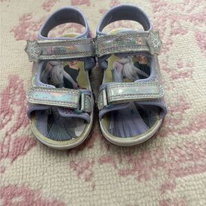 Disney Frozen Kids Sandals - Lavender and Silver